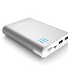 cheero Power Plus 2 10400mAh (シルバー) 大容量モバイルバッテリー ★2.1A,1A 2出力ポート★ 安全設計(過充電/過放電/発熱時/短絡化時 自動停止)★半年保証★マルチデバイス対応 (各種スマホ/iPhone5/iPad/wifiルータ/kindle等対応)