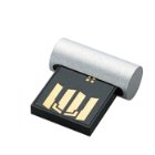 ELECOM USBフラッシュ 16GB 超小型 シルバー MF-KSU216GSV