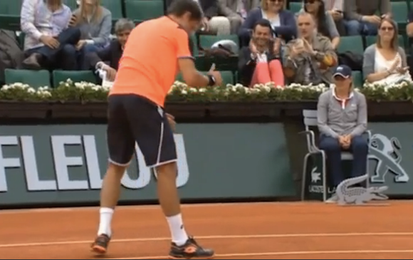 French Open player Sergiy Stakhovsky takes photo of mark ball left in clay | The Courier Mail
